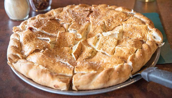 Gallagher's Pizza Italian Food Irish Spirit Fox Valley Restaurant best baked fresh calzone for delivery, pickup or dine-in